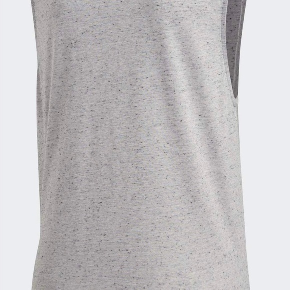 Adidas Gray Sleeveless Muscle Tee with Logo women’s size small - Picture 3 of 14